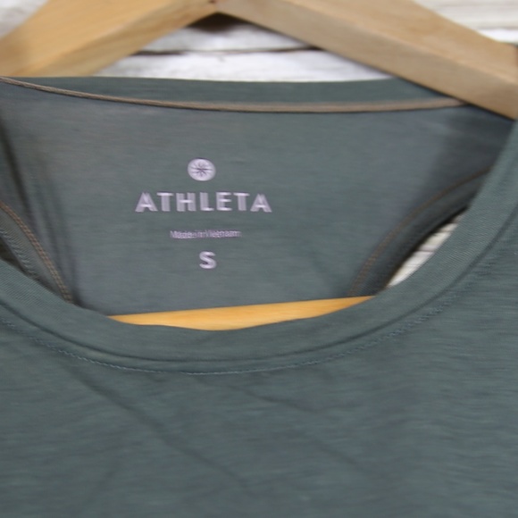 Athleta Green Olive Layered Tank Top sz Small - Picture 4 of 7